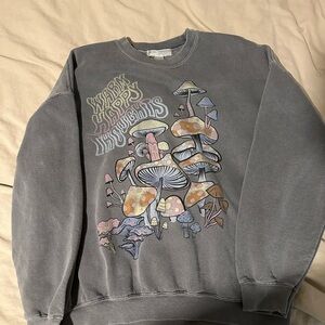 Gray Graphic Sweatshirt